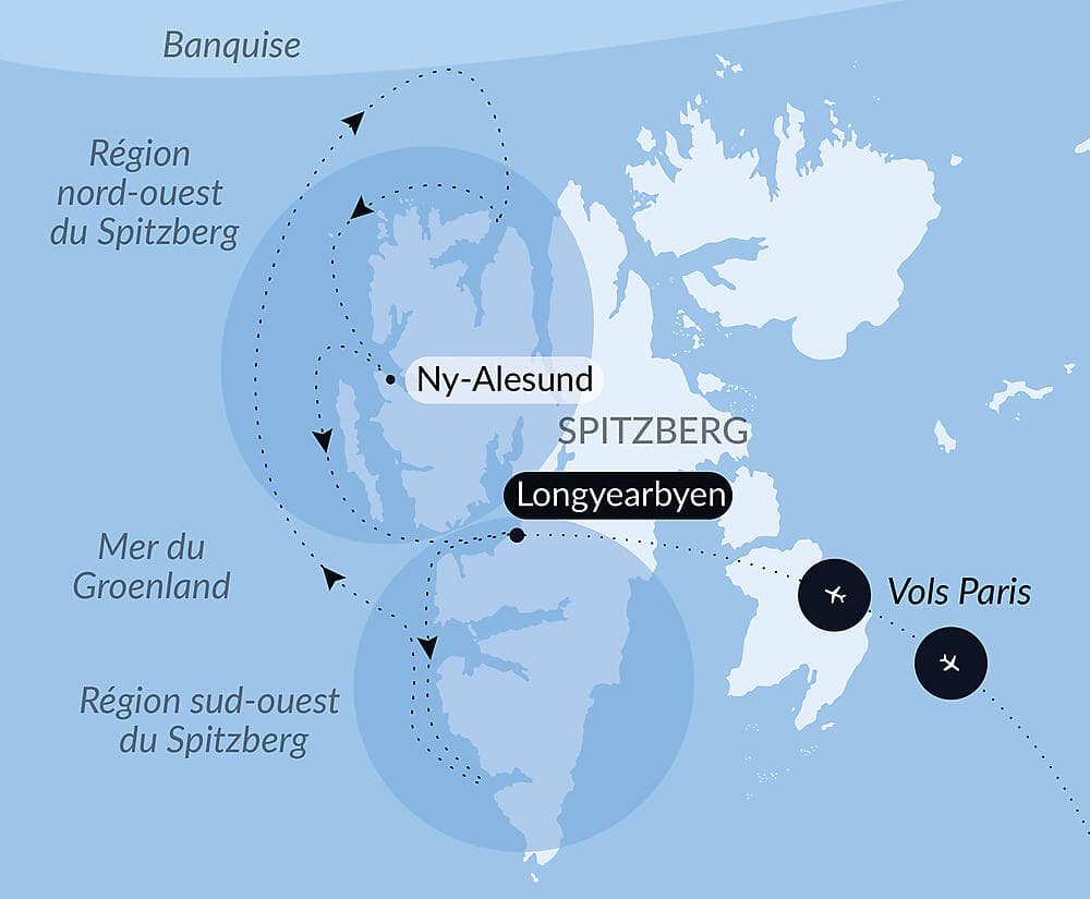 Fjords et glaciers du Spitzberg