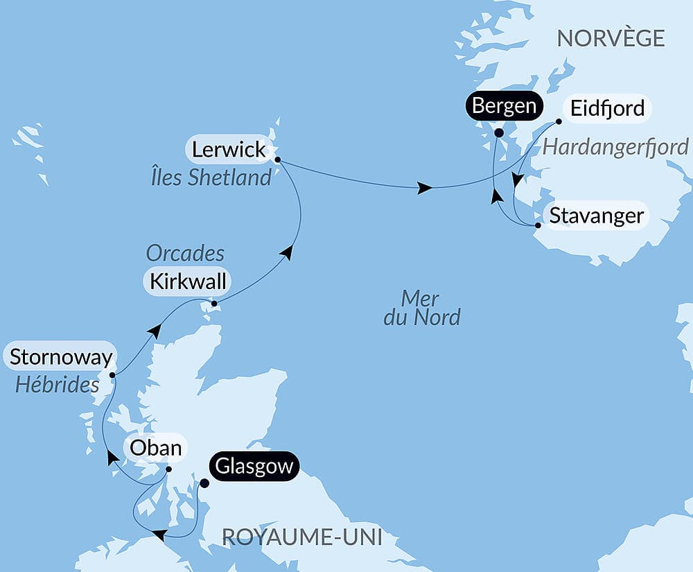 Des rivages écossais aux fjords norvégiens