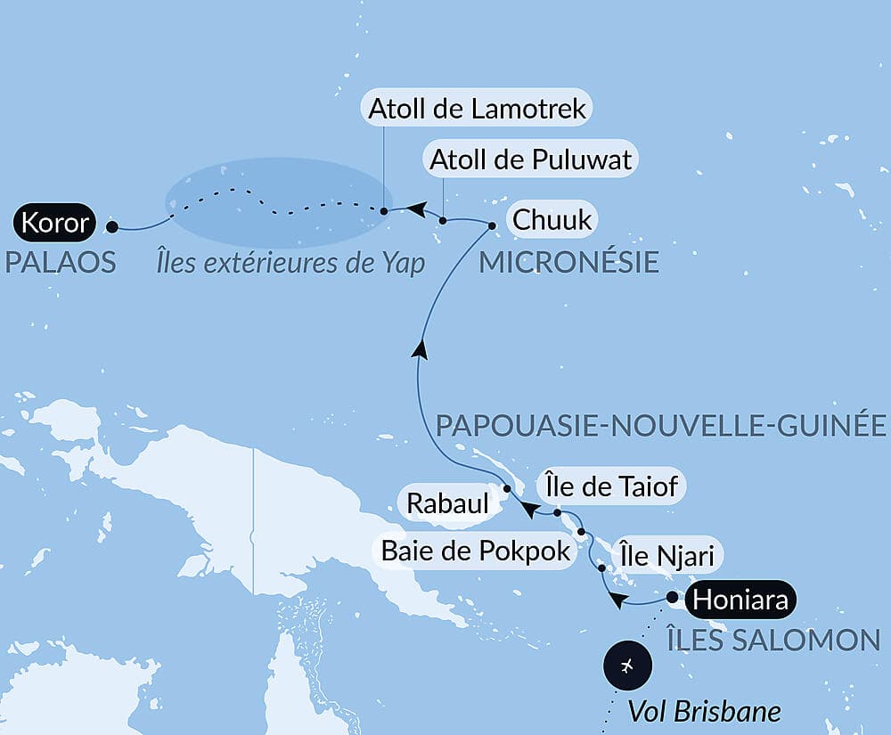 Secrets du Pacifique des Îles Salomon à Palau
