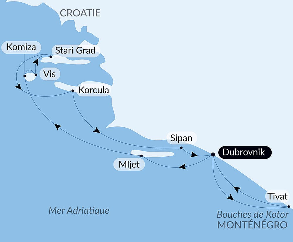 La Croatie, sous les voiles du Ponant