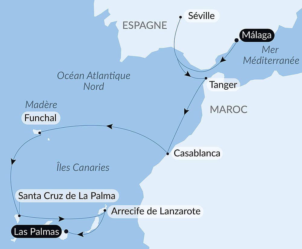 Odyssée atlantique de la péninsule ibérique aux Canaries