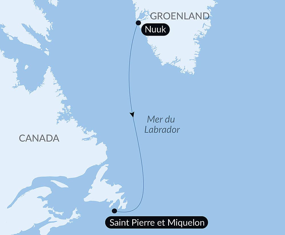 Voyage en Mer : Nuuk - Saint-Pierre & Miquelon