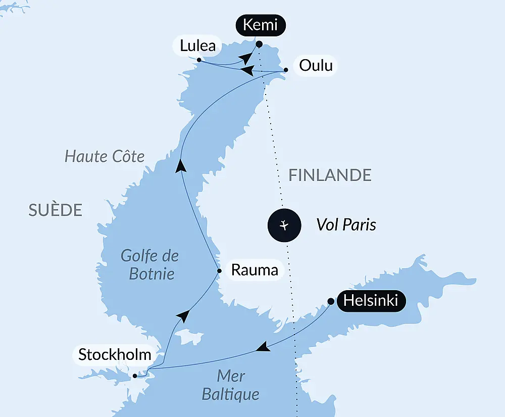 Le golfe de Botnie, aux portes de l'Arctique