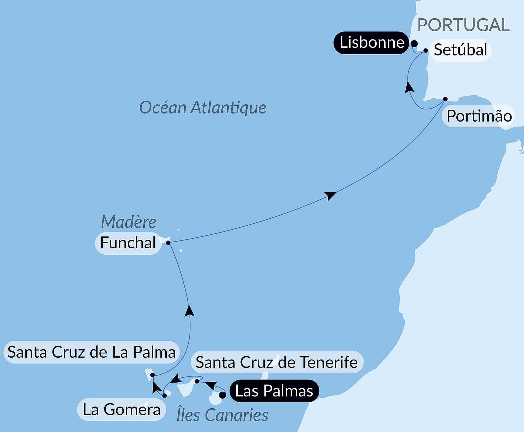 Îles volcaniques et cités historiques de l'Atlantique Nord