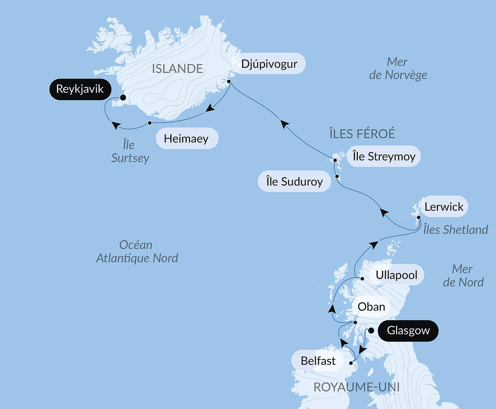 Territoires sauvages d'Écosse, des îles Féroé et d'Islande