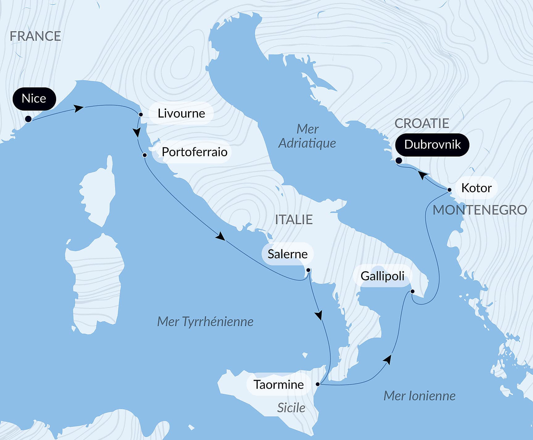 De la Cité des Anges aux rivages adriatiques