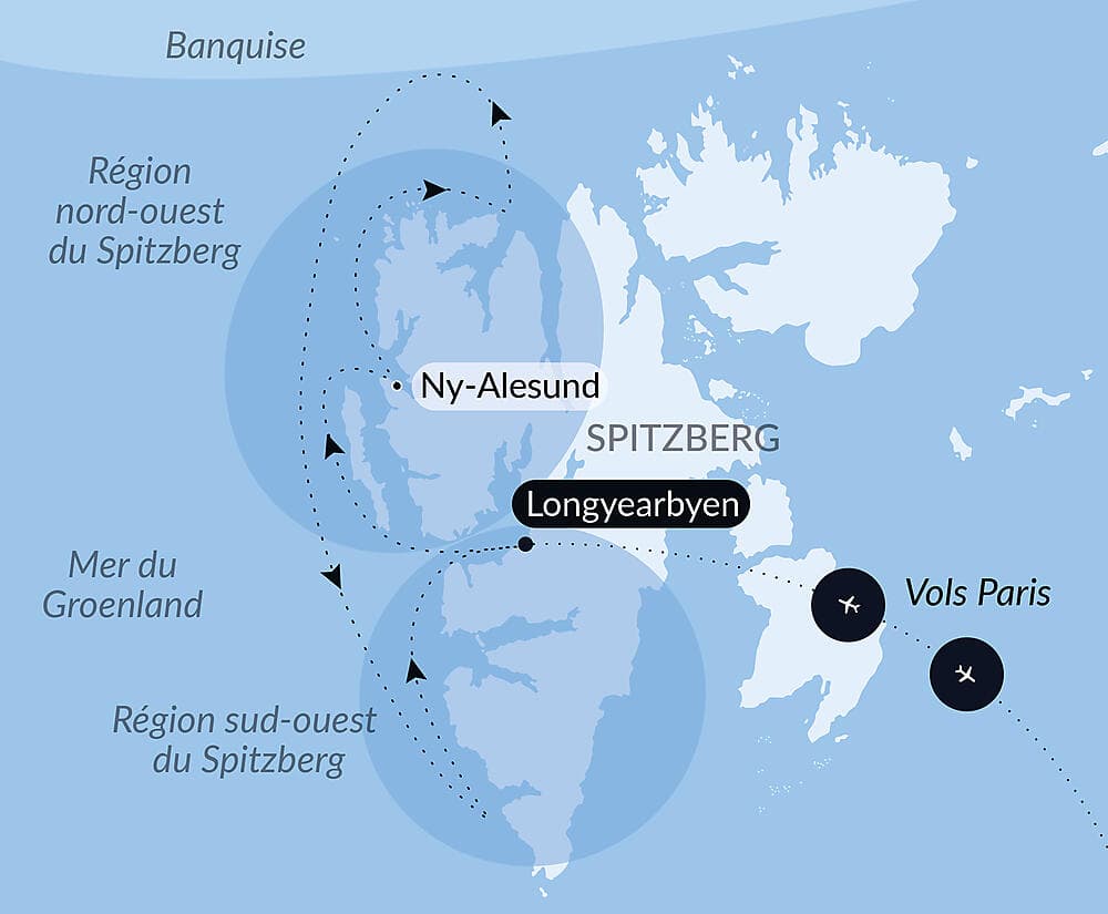 Fjords et glaciers du Spitzberg