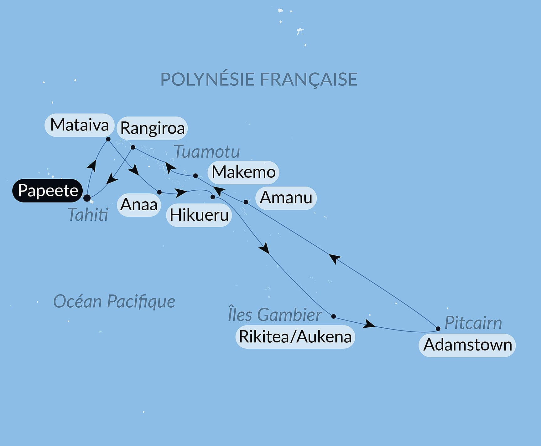 Polynésie française confidentielle et île Pitcairn