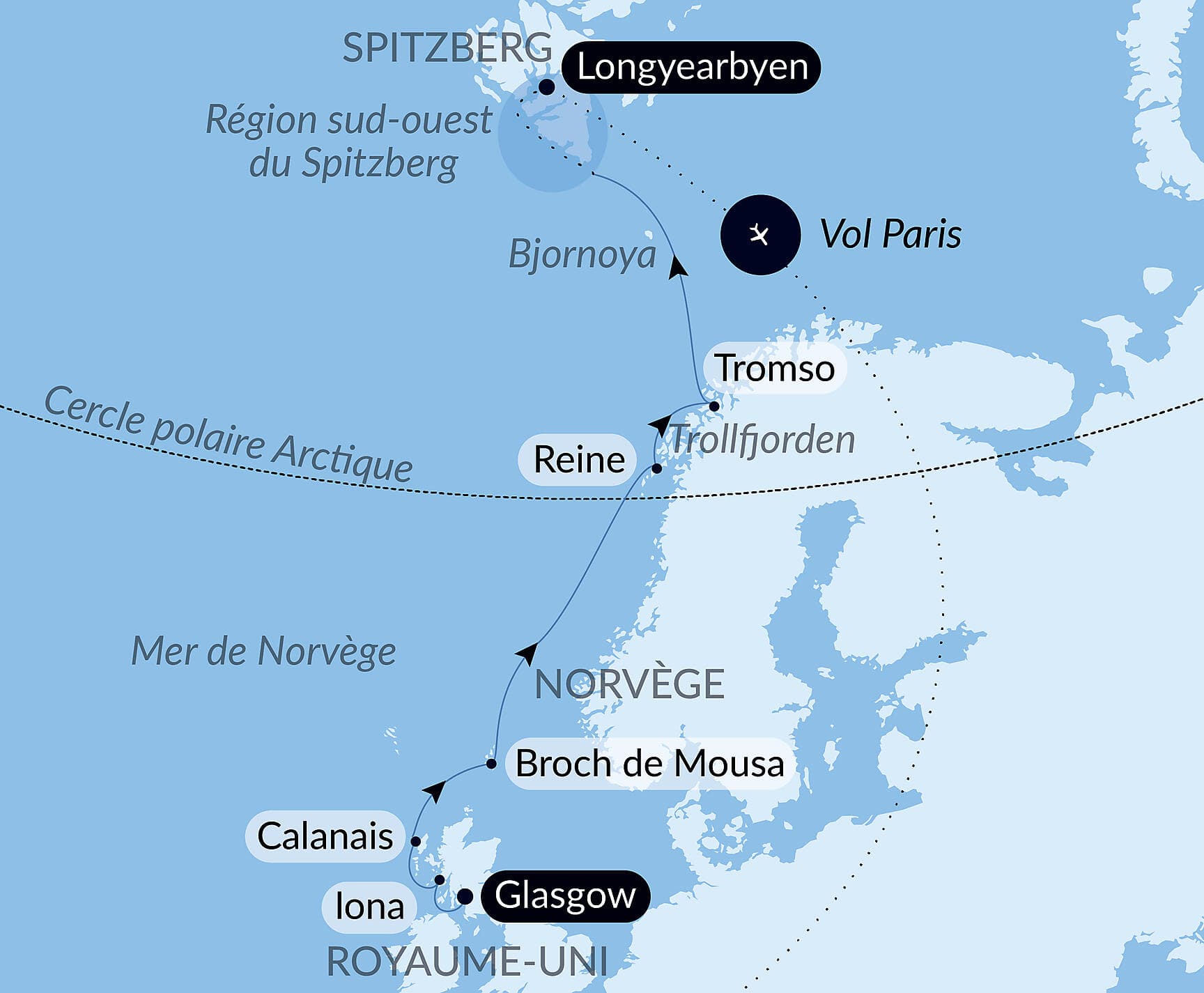 De l'Écosse au Spitzberg