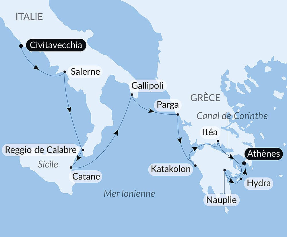 Civilisations antiques, de l'Italie à la Grèce