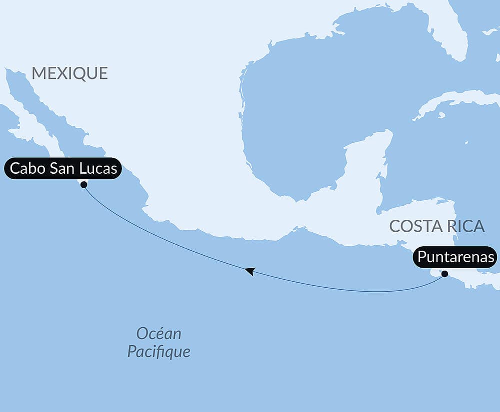 Voyage en Mer : Puntarenas - Cabo San Lucas