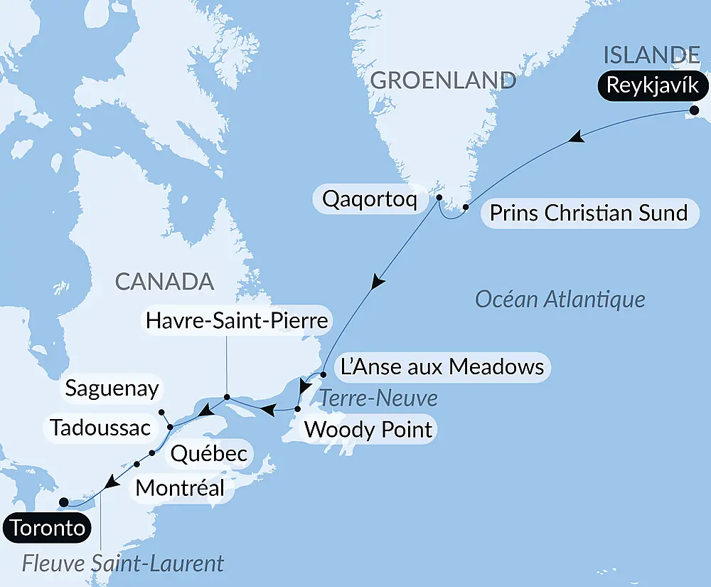 Exploration du Groenland au Canada